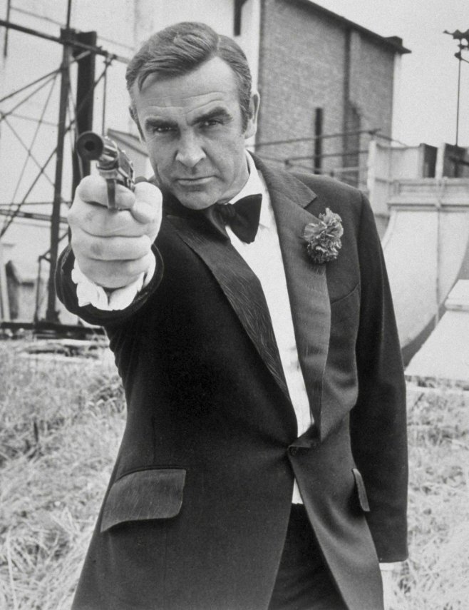 Sean Connery alias l'agent secret 007 dans "Les diamants sont éternels" en 1971