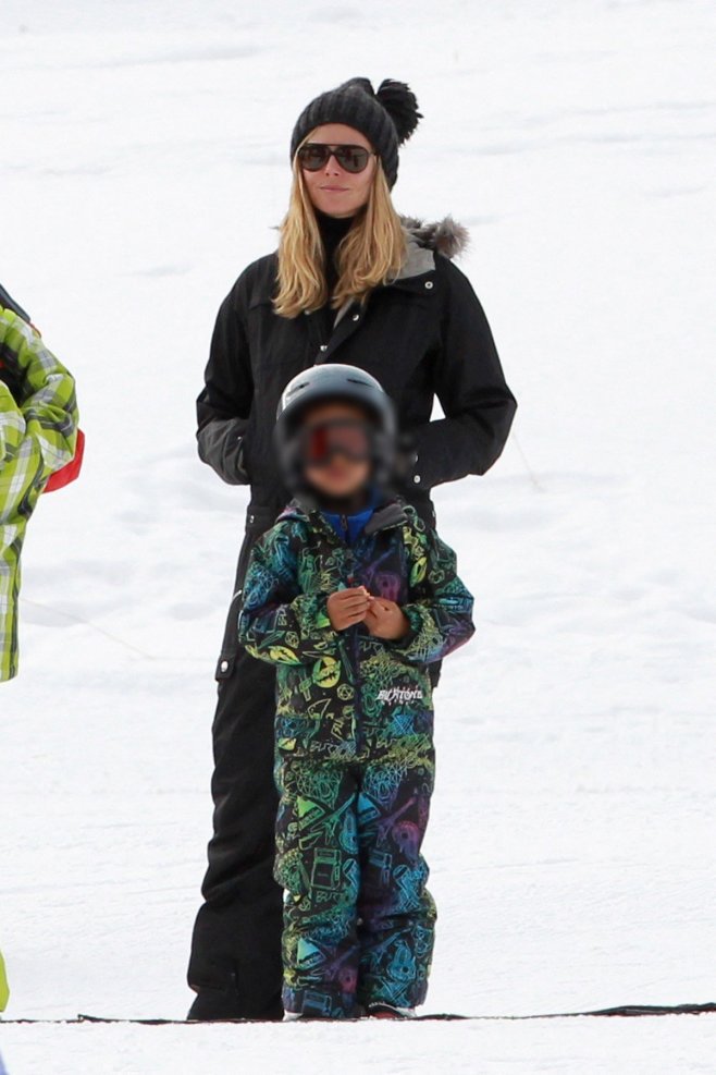 Heidi Klum dans la station de ski Buttermilk Mountain Resort en 2011