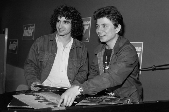 Philippe Manoeuvre et Dominique Rocheteau en 1982