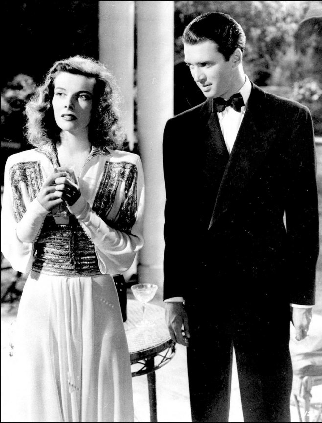 Katharine Hepburn et James Stewart en 1940