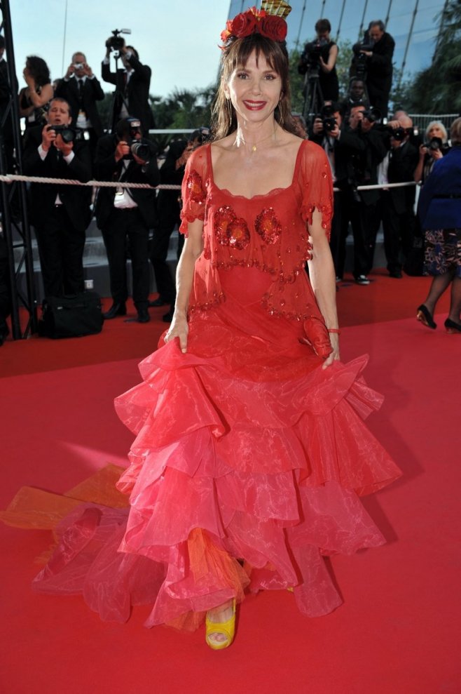 Victoria Abril en danseuse de flamenco à Cannes en 2008