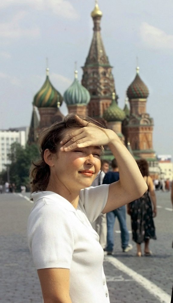 Catherine Frot à Moscou en 1999