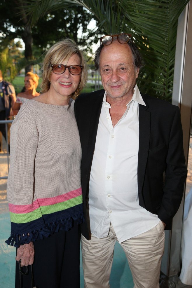 Chantal Ladesou et son époux en 2017