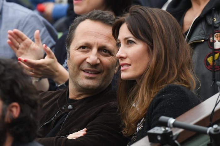 Arthur et Mareva Galanter dans les tribunes de Roland-Garros en 2016