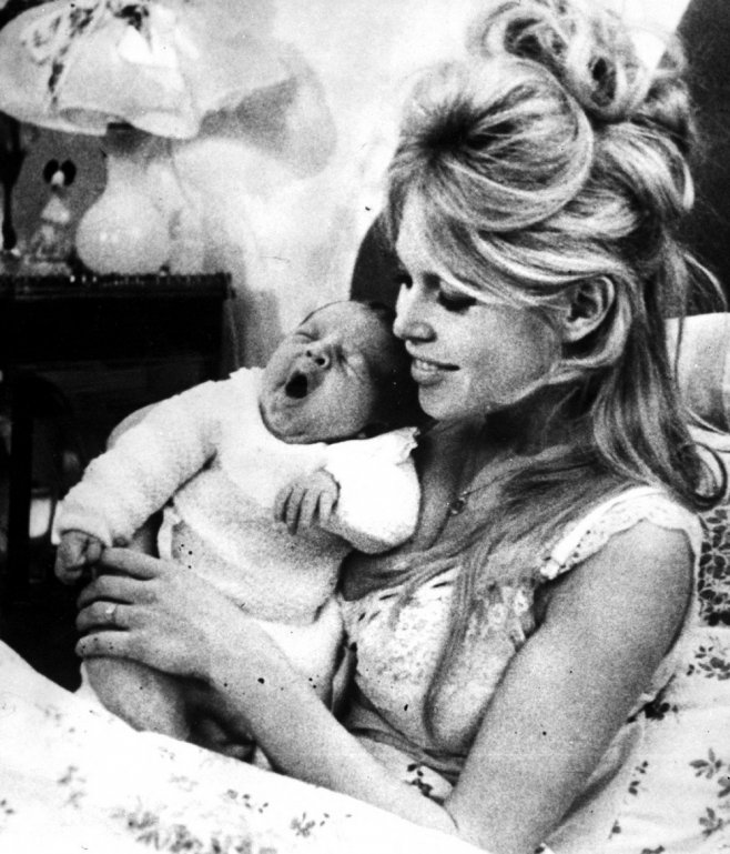 Brigitte Bardot et son fils