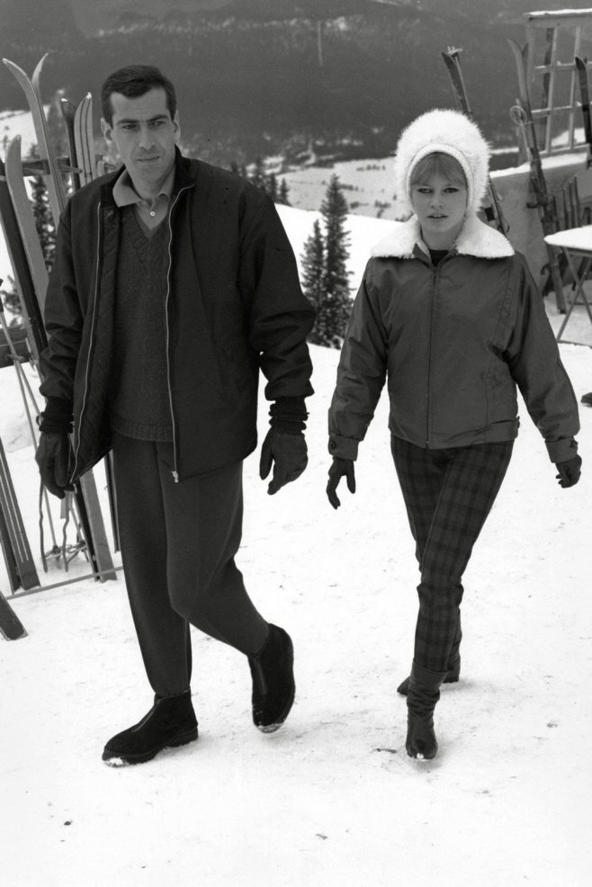 Brigitte Bardot et son premier époux Roger Vadim