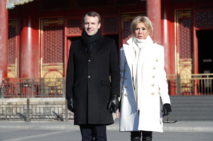 Emmanuel et Brigitte Macron en Chine