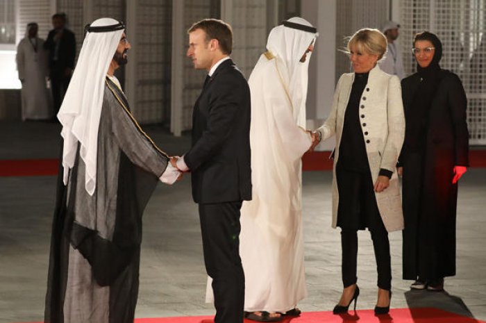 Brigitte Macron à Abu Dhabi pour l'inauguration du "Louvres des sables"