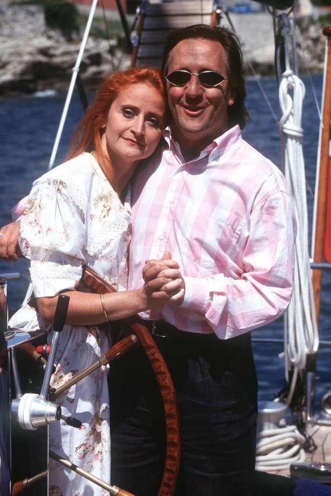 Gilbert Montagné et sa femme Nikole en 2002