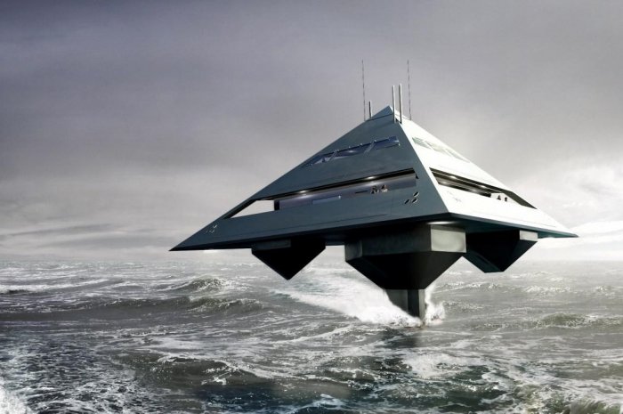 Le Tetrahedron Super Yacht