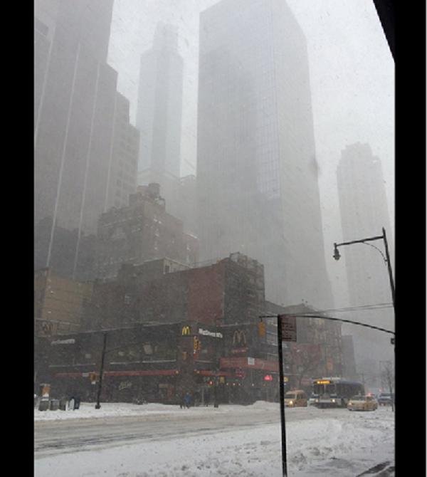 "Snowzilla" s'abat sur Time Square
