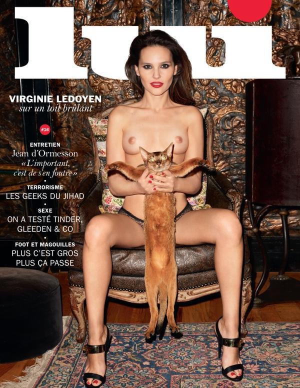 Virginie Ledoyen topless en couverture de Lui