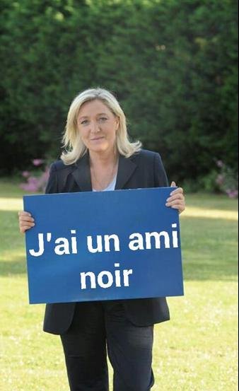 Marine Le Pen a un ami noir