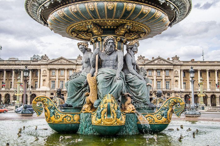 La fontaine des Fleuves, Paris