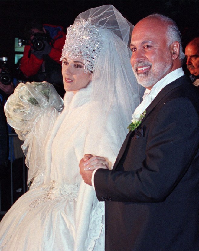 La robe de mariée de Céline Dion