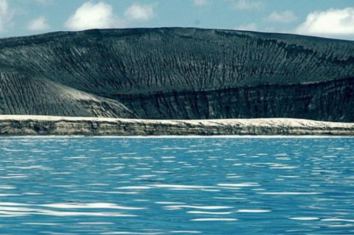 Vue de l'île née dans l'archipel des Tonga