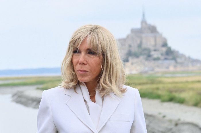 Brigitte Macron au Mont-Saint-Michel