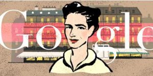 Google rend hommage à Simone de Beauvoir pour son 106ème anniversaire 