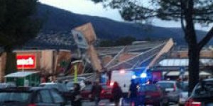 Nice : le toit d'un magasin Carrefour s'effondre