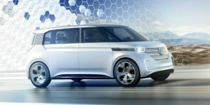 En images : Volkswagen dévoile le Budd-e, son combi électrique 