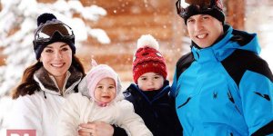 Kate et William : leurs premières (idylliques) vacances au ski avec Charlotte et Georges (photos)