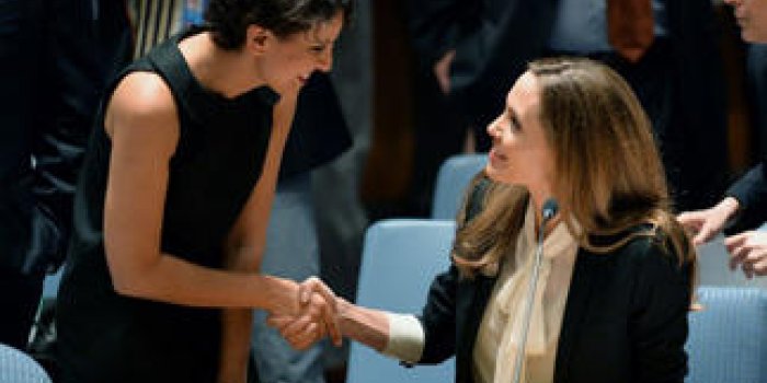 Photo du jour : Najat Vallaud-Belkacem a rencontré Angelina Jolie !