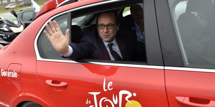 François Hollande, le Tour de France et sa bonne humeur