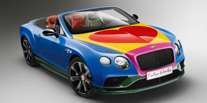 En images : une tr&egrave;s &eacute;tonnante et color&eacute;e Bentley Continental 