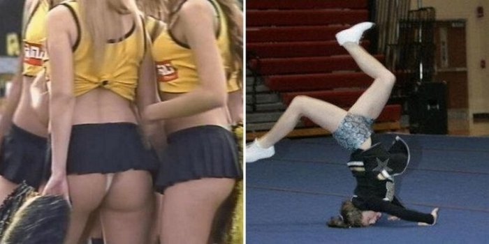 Photos : ces pom-pom girls qui se retrouvent dans des situations embarrassantes