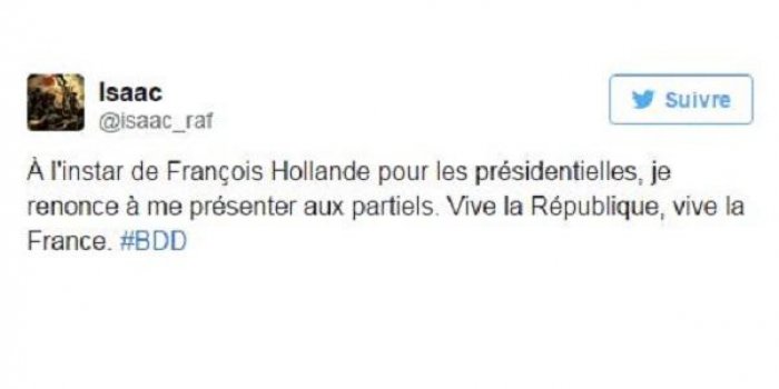 Fran&ccedil;ois Hollande : son renoncement a bien fait rire les internautes