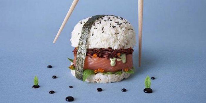 La derni&egrave;re tendance culinaire qui met l'eau &agrave; la bouche : le sushi burger !