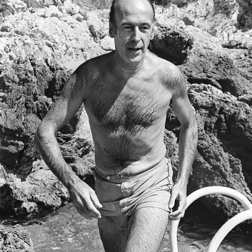 Valéry Giscard d’Estaing en maillot de bain
