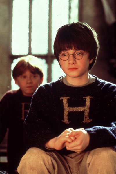 Daniel Radcliffe alias Harry Potter dans le premier opus de la saga en 2001