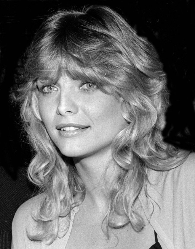 L'actrice Michelle Pfeiffer, en 1985, soit un an après la sortie du film culte Scarface