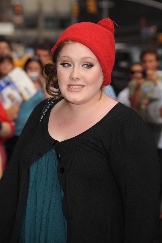 La chanteuse Adele en 2008