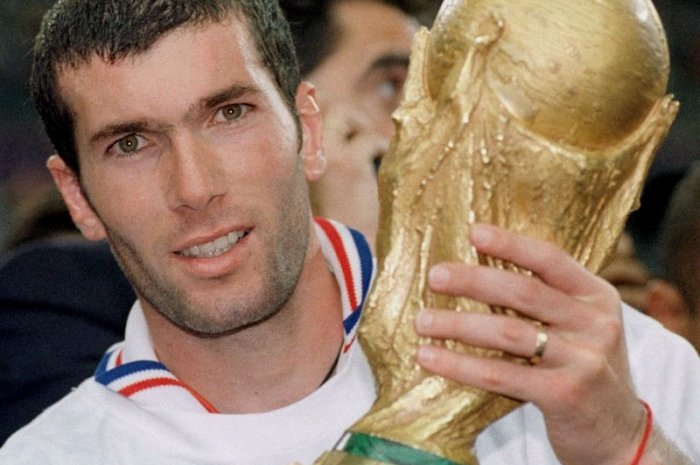 Zinédine Zidane en finale de la Coupe du monde de football 1998