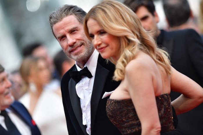 John Travolta et Kelly Preston au festival de Cannes en 2018