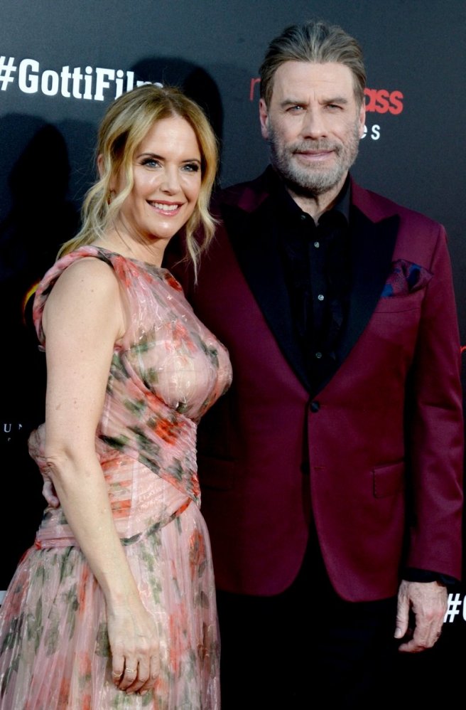 John Travolta et son épouse Kelly Preston fin 2018