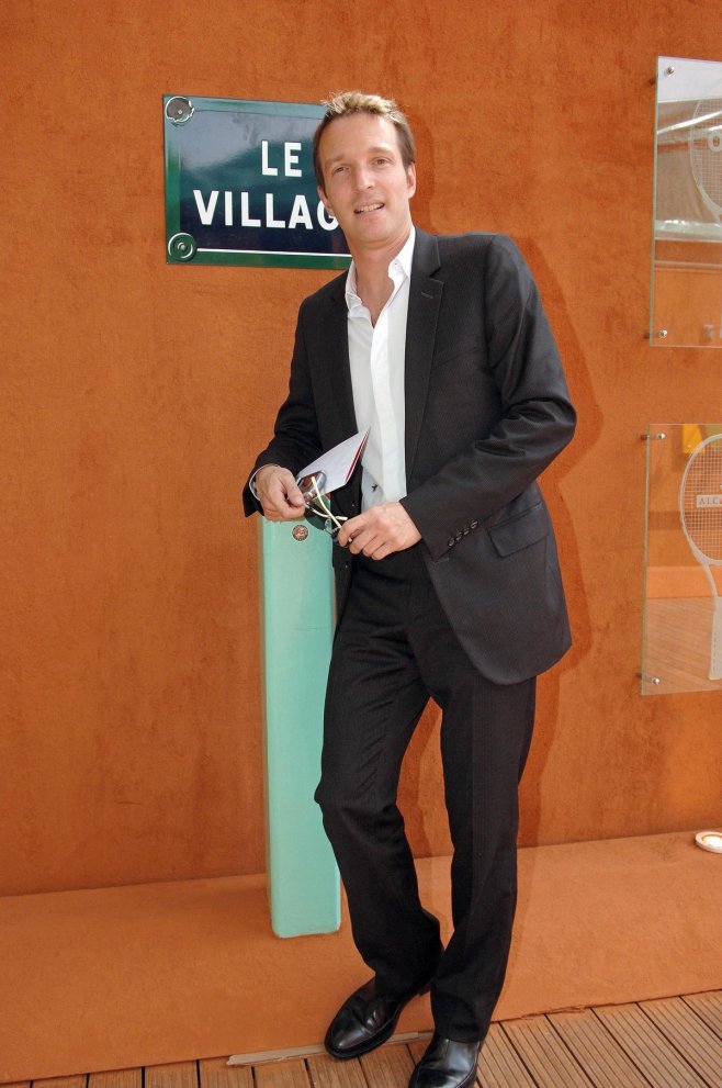 L'animateur à Roland Garros en 2005