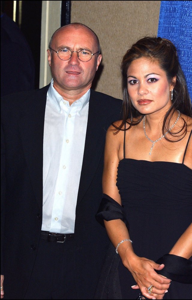 Orianne Cevey et son époux Phil Collins en 2003