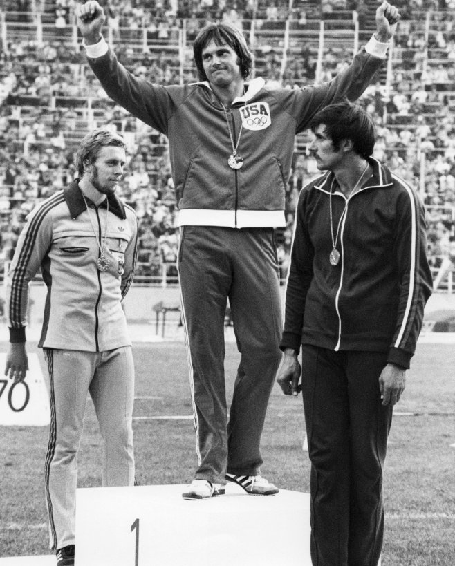 Bruce Jenner en 1976 aux Jeux Olympiques
