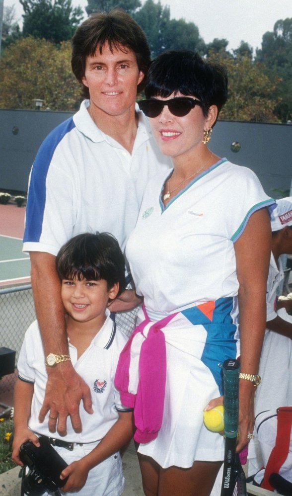 Bruce Jenner et sa femme Kris en 1993