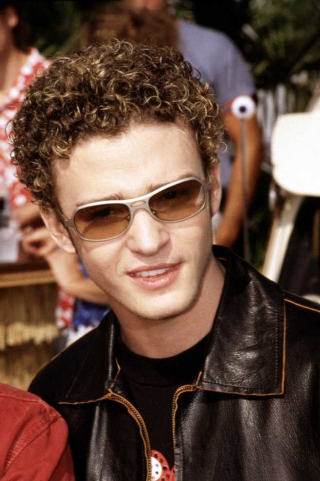 Justin Timberlake, qui faisait partie du boys band NSYNC, en 2000