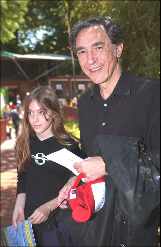 Richard Berry et sa fille Joséphine en 2004