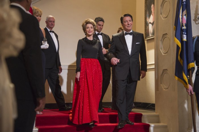 Dans "Le majordome", en 2013, Alan Rickman joue Ronald Reagan et Jane Fonda, Nancy Reagan