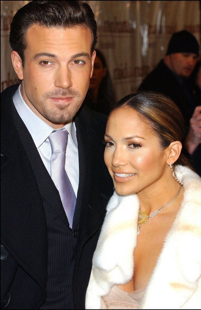 J-Lo et Ben Affleck en décembre 2002