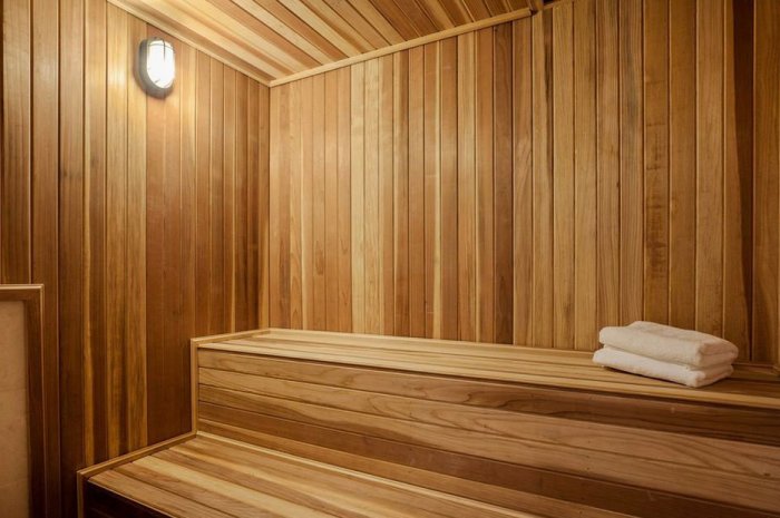 Le sauna de la villa