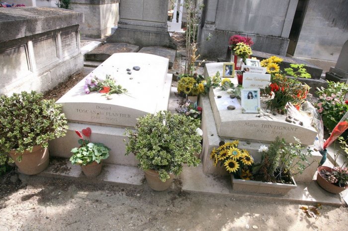 La tombe de Marie Trintignant en 2007