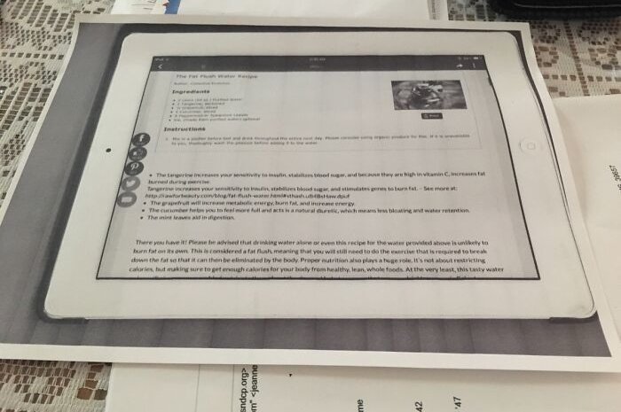 L'iPad dans l'imprimante pour photocopier une recette de cuisine