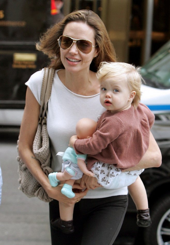 Angelina Jolie et sa fille en 2007